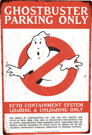 Ghostbusters Parking Metal Sign