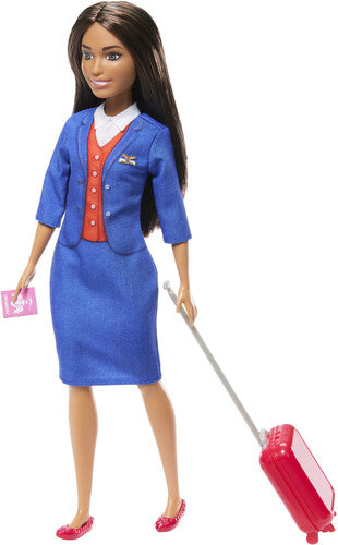 Barbie Flight Attendant Brunette, Barbie, Collectibles
