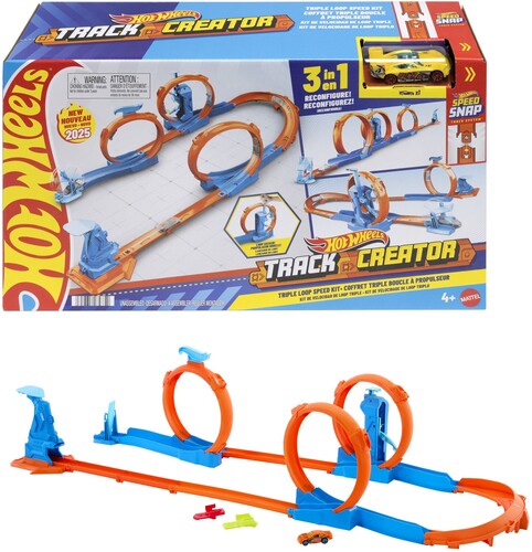 Hot Wheels Track Creator Triple Loop Kit