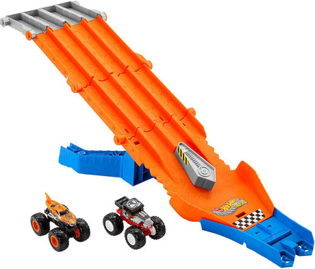 Hw Monster Trucks Race Down Demolition Playset, Hot Wheels Monster Trucks, Collectibles