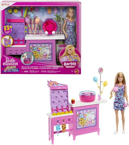 Barbie Beach Cotton Candy & Game Playset Blonde, Barbie, Collectibles