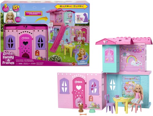 Barbie Chelsea Pop Up House And Doll Blonde