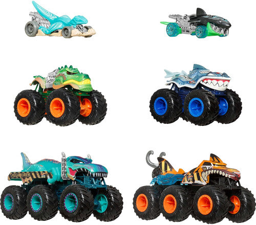 Hw Monster Trucks Sharks Vs Dinos Multipack