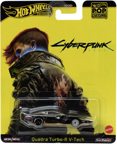 Hot Wheels Premium Cyberpunk Quadra V Tech Turbo R, Hot Wheels Premium, Collectibles