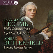Jean-Marie Leclair: Vn Cons Vol. 1 - Op. 7 Nos.