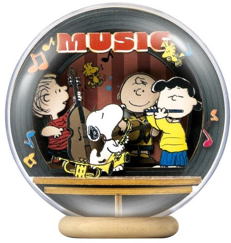 Snoopy Night Of Music Wooden Crystal Ball