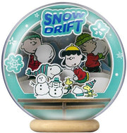 Snoopy Snowman Season Wooden Crystal Ball