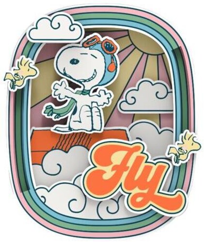 Snoopy Pilot Dreams Wooden Magnet