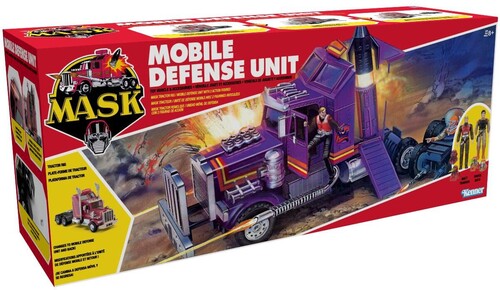 Mask Mobile Defense Unit Vehicle With Figure Set