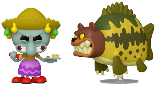 Pop Animation Spongebob Squidward & Sea Bear 2Pk, Pop Animation Spongebob Squarepants, Collectibles