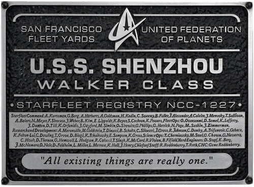 Star-Trek Discovery Ships Shenzhou Plaque