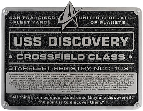 Star-Trek Discovery Ships Discovery Plaque