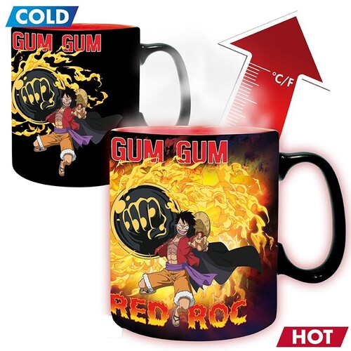 One Piece - Mug Heat Change-460 Ml-Luffy Vs Kaidou, One Piece - Mug Heat Change-460 Ml-Luffy Vs Kaidou, Collectibles