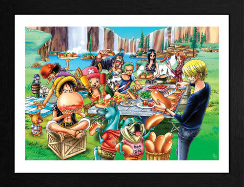 One Piece - Framed Print Hot-Dog Party, One Piece - Framed Print Hot-Dog Party, Collectibles