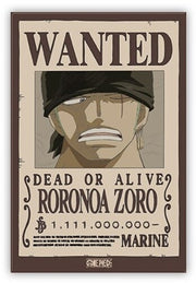 One Piece - Standard Magnet - Wanted Zoro X4