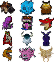 D&D 50Th Anniversary Pin Blind Boxes 12Ct Display