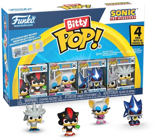 Bitty Pop Sonic Shadow 4Pack