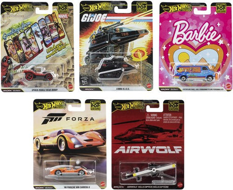Hw Premium 1 64 Pop Culture 10 Piece Q Asrt, Hot Wheels Premium, Collectibles