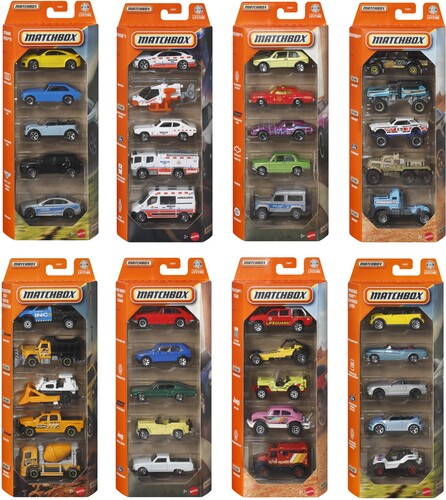 Matchbox Basic 1 64 Car 5 Pack 12 Piece G Asrt, Matchbox, Collectibles