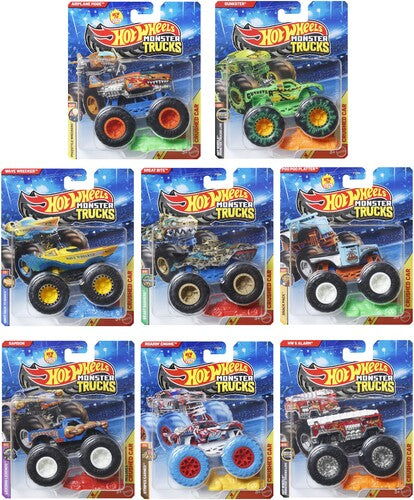 Hot Wheels Monster Trucks 1 64 8 Piece F Asrt, Hot Wheels Monster Trucks, Collectibles