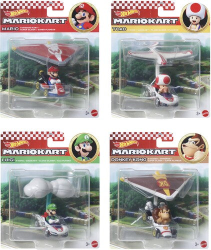 Hot Wheels Mario Kart Glider 4 Piece S Asrt