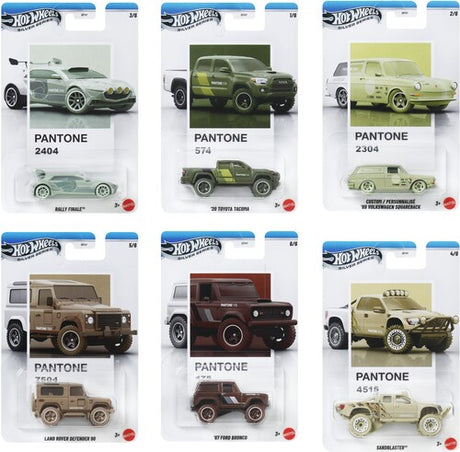 Hw 1 64 Silver Series Pantone 10 Piece B Asrt, Hot Wheels, Collectibles