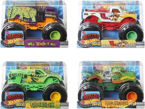 Hot Wheels Monster Trucks 1 24 4 Piece C Asrt