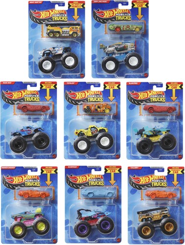 Hot Wheels Monster Trucks Die Cast & Truck S Asrt