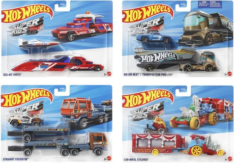 Hot Wheels Super Rigs 4 Piece B Asrt, Hot Wheels, Collectibles