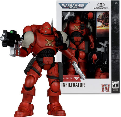W40k 7In Fig Wv12 Blood Ravens Sgt Infiltrator, W40k 7In Fig Wv12 Blood Ravens Sgt Infiltrator, Collectibles