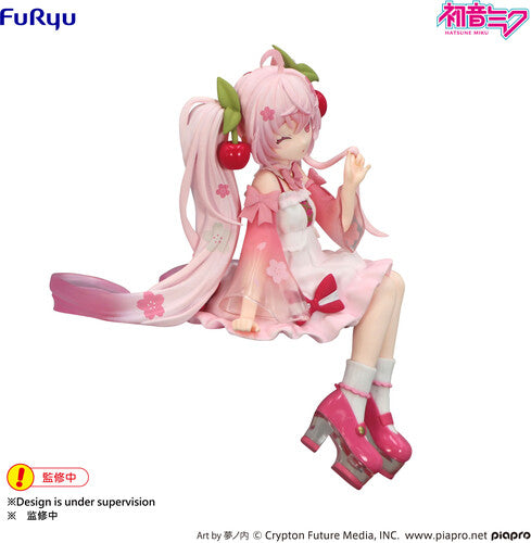 Furyu Sakura Miku 2025 Wink Noodle Stopper