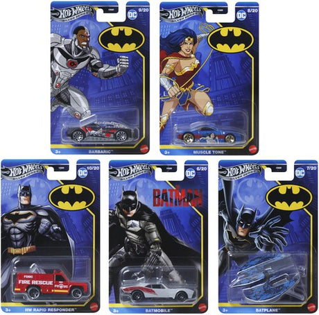 Hw 1 64 Silver Series Batman 10 Piece P Asrt, Hot Wheels, Collectibles