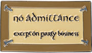 Fridge Magnet (Enamel) - No Admittance