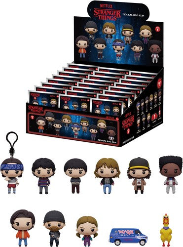 Stranger Things S5 24Pc 3D Foam Bag Clip Blind Box