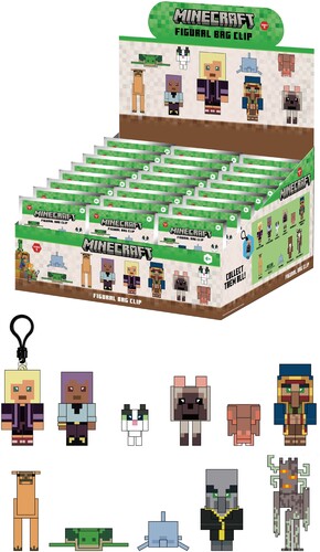 Minecraft Series 5 - 24Pc 3D Foam Bag Clip Blind B