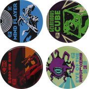 D&D Set Of 4 Printed Metal Coasters