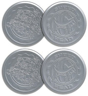 Tmnt Set Of 4 Embossed Metal Coasters