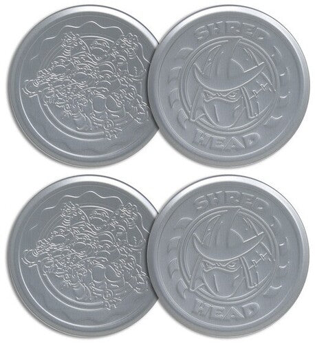 Tmnt Set Of 4 Embossed Metal Coasters, Tmnt Set Of 4 Embossed Metal Coasters, Collectibles