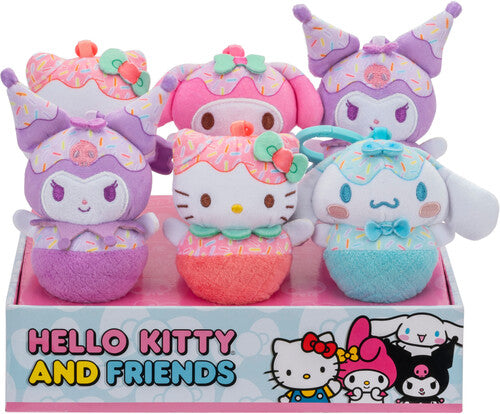 Jazwares - Hello Kitty - 4In Clip-On Plush 6Ct Pdq