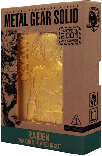 Mgs 2 - 24K Gold Plated Raiden Ingot