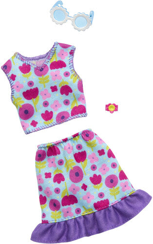 Barbie Fashon Looks Floral Top And Skirt Outfit