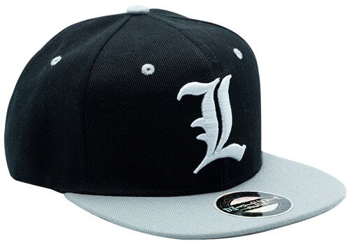 Death Note - Black & Grey L Snapback Cap