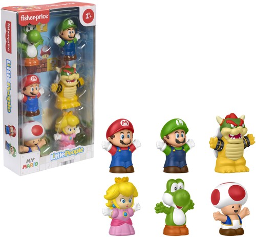 Little People Nintendo Super Mario Figure 6 Pack