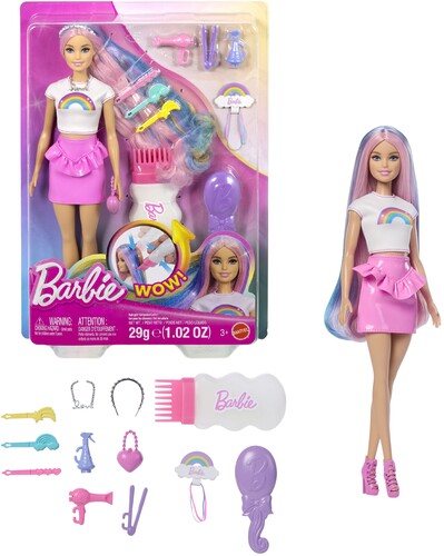 Rainbow Sparkle Hair Play 1, Barbie, Collectibles