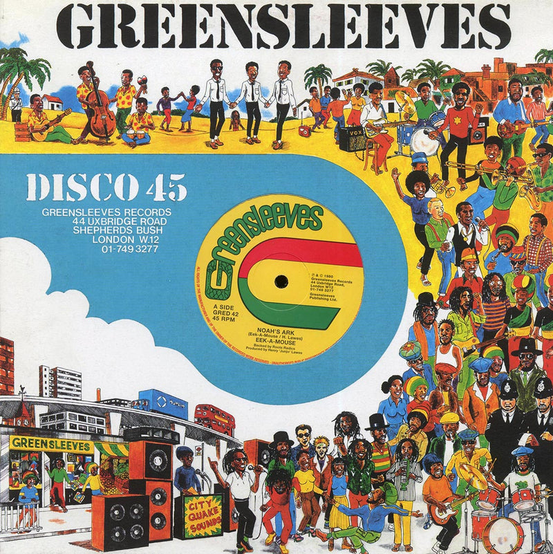 Eek A Mouse - Noah's Ark  /  Flick Wilson - My Lady (Extended Mix) (rhythm: "Wayne Jarrett - Saturday Night Jamboree") - 12"