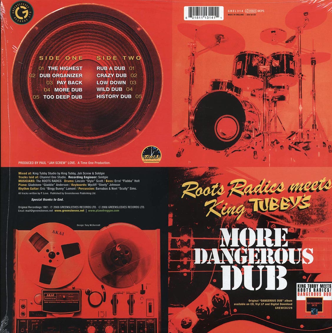 The Roots Radics, King Tubby - More Dangerous Dub: The Roots Radics Meet King Tubby - Vinyl LP, LP