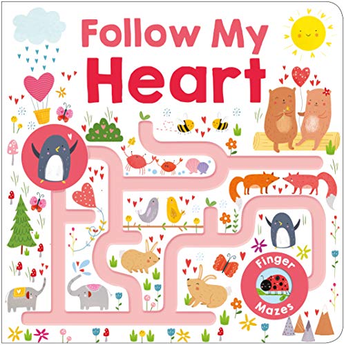 Maze Book: Follow My Heart -- Roger Priddy, Board Book