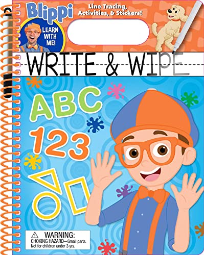Blippi: Write and Wipe -- Editors of Studio Fun International, Spiral