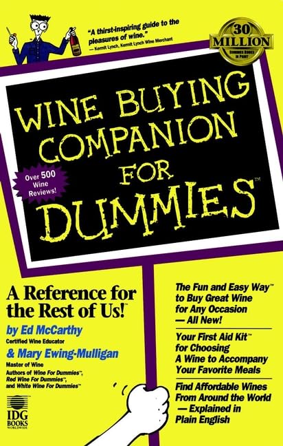 Used - Very Good | Wine Buying Companion For Dummies -- Ed McCarthy, Paperback