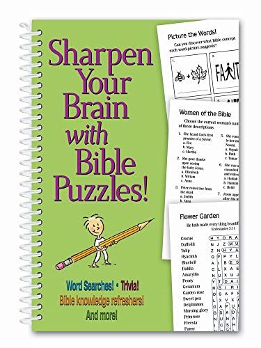 Sharpen Your Brain with Bible Puzzles! -- Product Concept Editors, Spiral